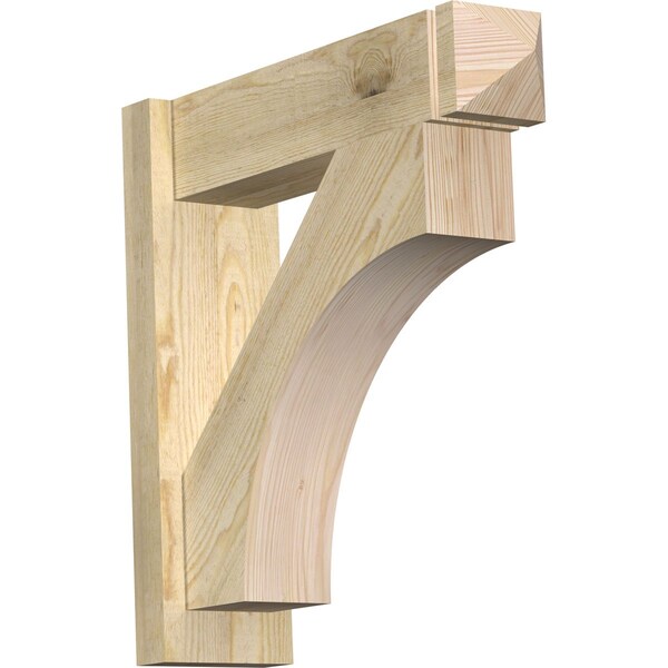 Ekena Millwork Westlake Rough Sawn Arts and Crafts Outlooker, Douglas Fir, 6"W x 22"D x 22"H OUT06X22X22WTL03RDF - main